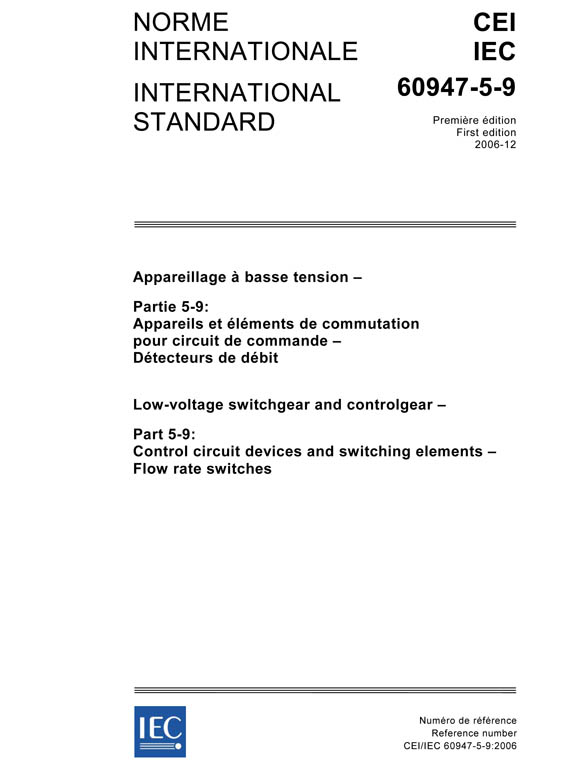 Cover IEC 60947-5-9:2006